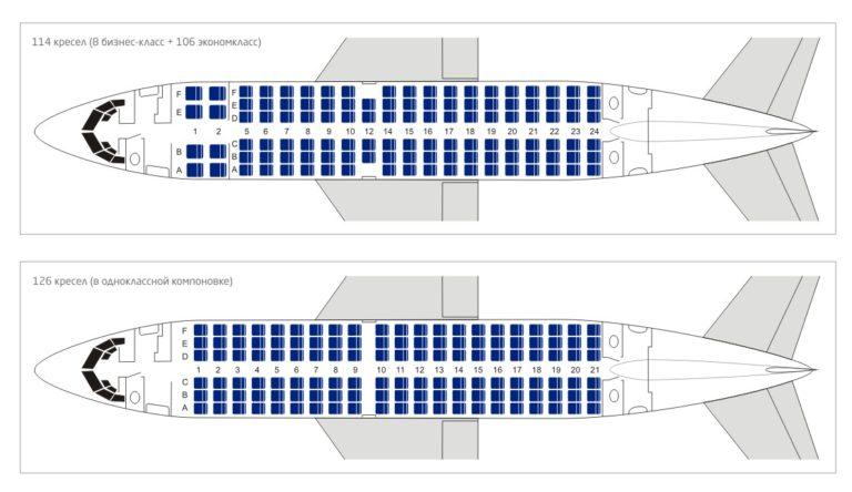 Boeing 737 схема салона